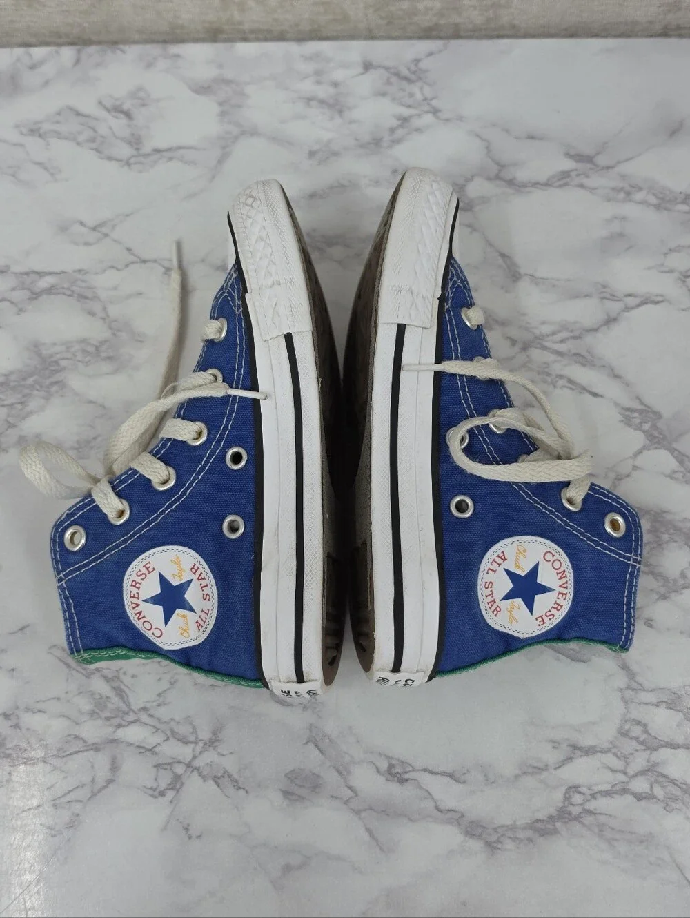 Converse Kids' High Top Sneakers Primary Colors Colorblock Red Blue Yellow Green